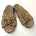 Revolve KAANAS Natural Nude Leather Knotted
Slide Sandals Size 7 Photo 0