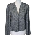 J.Crew 365 Gray Boucle Tweed Open Front Blazer Jacket Cropped Size S J7988 New Photo 1
