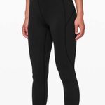 Lululemon In Movement Crop 23” Black Fast Drying Crop Leggings Everlux Fabric. Photo 1