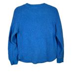 Rudolph The Red Nose Reindeer “Snow, What Fun!” Sweater Medium Blue Photo 1