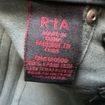 RtA Madrid Stretch Leather Skinny Pants Charcoal Gray Lambskin Zip Sz 27 Photo 13