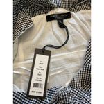 Romeo + Juliet Couture Gingham Ruffle Strap Dress Black White Sleeveless‎ Mini Summer Casual Photo 11