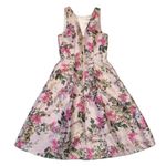Ted Baker NWT Clarbel in Pink Blossom Jacquard V-back Fit & Flare Dress 1 / US 4 Photo 7