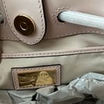 Ralph Lauren Leather Medium Andie Drawstring Bucket Bag, Pink NEW + Dust Bag Photo 7