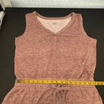 Jockey Pink Luxe Lounge Brushed Ribbed Drawstring Waist Tank Romper Size XL Photo 11