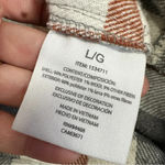 HFX Wool Blend Flannel Plaid Shacket Jacket Western Relaxed Fit Gray/Brown L Gray Size L Photo 6