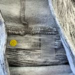 Zella NWT! Peaceful Funnel Neck Tie Waist Sweatshirt Grey Light Heather Small Photo 2