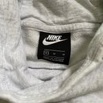 Nike Sportswear Essentials Women’s Sz M Heather Gray Funnel-Neck Fleece Hoodie Photo 5