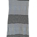 Merona  BLACK AND WHITE STRIPED JERSEY MAXI DRESS Photo 0