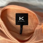 Koral  Pompano Orange Sz S Levi Pullover Sweatshirt Gym Fringe Lounge Maximalism Photo 4