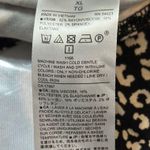 Banana Republic  Henley Bodysuit Black and White animal Pattern Long Sleeve XL Photo 5