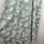 Vintage‎ Green Floral Short Sleeve Midi Dress Sz 8 Cottagecore Homestead Prairie Photo 4