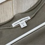 James Perse Dress cotton scoop knee length womens Gray large contemporary office Photo 1