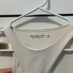 Abercrombie & Fitch Abercrombie White Cutout Bodysuit Photo 3