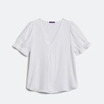 West Kei  White Camryn Clip Dot Top Photo 4