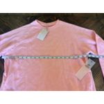 MONO B Paris Pink Preppy Crew Neck Sweater Women Small Athletic Lounge Comfy Photo 3
