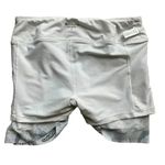 Athleta  Print Laser Running Tennis Sporty Women's White Floral Midi Skirt Skort Photo 11