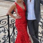 Jovani red Lace dress Photo 0