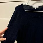 White + Warren Navy Blue 100% Cashmere Sweater Size M Photo 5