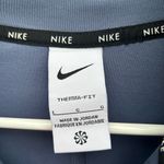 Nike  Blue Fitted Long Sleeve Polo Sweatshirt Photo 5