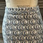 Anthropologie  Maeve Blue/White/Gold Patterned Skirt Size Small Photo 1