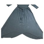 Matilda Jane GO WEST MAXI Dress Small S Gray Soft Jersey 3/4 Sleeve Keyhole Photo 5