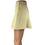 Urban Outfitters BDG Cream Yellow Corduroy Pleated Zipper Mini A-Line Skirt Sz S Photo 2