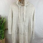 Madewell Gray & White Soft Hoodie Long sweatshirt Dress M Photo 1