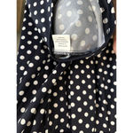 BETTIE PAGE Navy White Polka Dot‎ Retro 50's SEXY Secretary Swing Dress … Black Size XS Photo 5