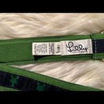 Lilly Pulitzer Lobster Belt - Green and Navy Adjustable size Small Photo 1