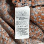 J.Crew Sweater Womens Large Orange Blue Cheetah Leopard Teddie Academia Preppy Photo 6