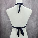 Kona Sol  Blue Padded Tie Ruffle Bikini Top Swimwear Medium Photo 2