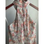 RD Style NWT  Hannie Cross Over Halter Dress - Neutral Green Floral Size Small‎ Photo 6