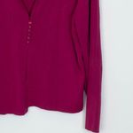 Talbots Womens Silk V Neck Cardigan Sweater Size XL Pink Church Office Career Photo 2