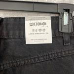Cotton On  Black Long Straight Leg Jeans Photo 2