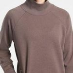Athleta  Cozy Karma Side Zip Funnel Neck in Coffee House Size ST Photo 0