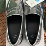 A New Day NIB Jordan Silver Metallic Memory Foam Loafer Shoes Photo 4