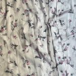 Flora Nikrooz  Pale Pink Satin Floral Striped Robe L/XL Photo 1