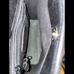 Brighton Vintage Embroidered Floral Black Leather Mini Tote Bag 8.5x7.5” Photo 7