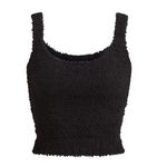 SKIMS  Cozy Knit Cropped Tank Top Black – Size L/XL - NWT Photo 2