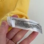 ZARA  Perforated Chenille Collared Polo Mini Dress Yellow Sleeveless Knit Bodycon Photo 10