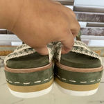 MOU  PLATFORM CRISS CROSS UPPER - Platform sandals size 9 Photo 6