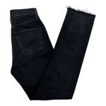 AGOLDE Cherie High Rise Straight Jeans in Distortion Black Distressed Size 24 Photo 11