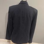Karen Scott Navy blue pinstriped blazer suit jacket  size 8 woman’s Photo 1