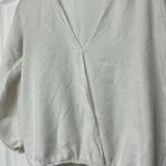 Michael Lauren Revolve  White V Neck Blouse Photo 5