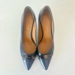 Coach Women’s Blue Leather Pumps Pointed Toe 2.75” Heels Size 8 B Photo 1