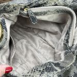 Michael Kors  Fulton Black Python Embossed Leather Hobo Shoulder Bag Photo 6