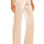 NBD Size XS Harmony Pant Satin Champagne Tuxedo Stripe Straight Leg High Rise Photo 1