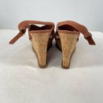 Diane Von Furstenberg ‎ Sylvia Suede Wedge Sandals in Brown Size 8.5 Photo 3