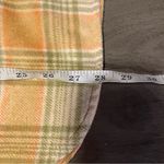 Sweet Rain Women's Wool Plaid Yellow and Green Oversized Shacket Photo 8